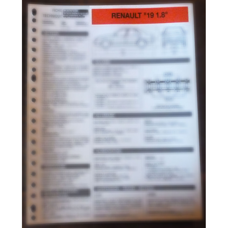 copy of Clio 1.1 RL/RN Fiche Technique Renault