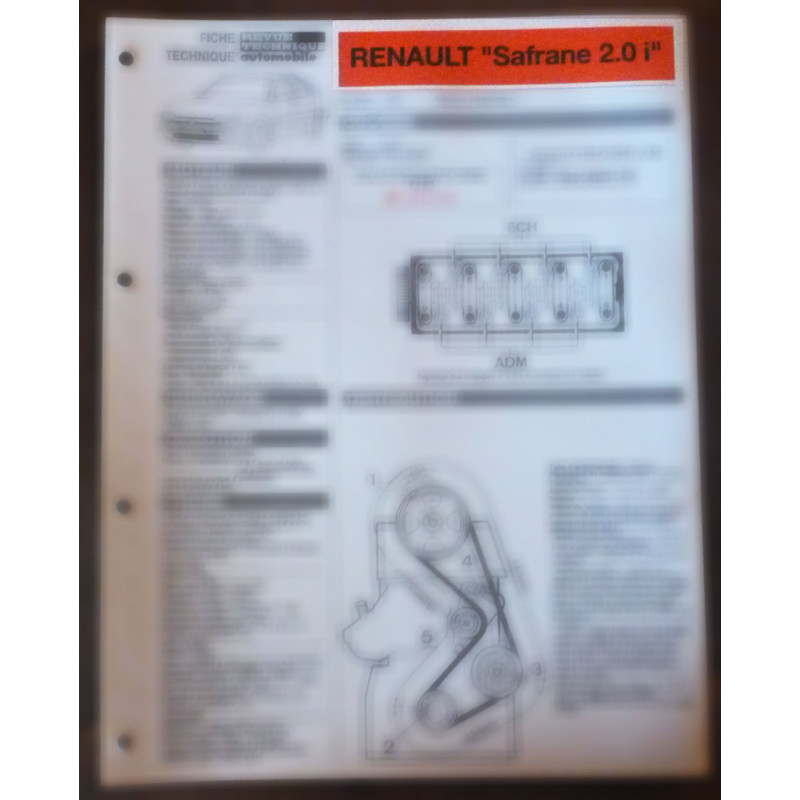 copy of Safrane 2.2SI -   Fiche Technique Renault