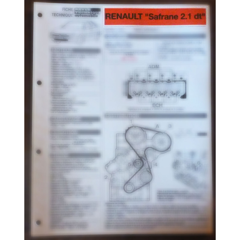 copy of Safrane 2.2SI -   Fiche Technique Renault