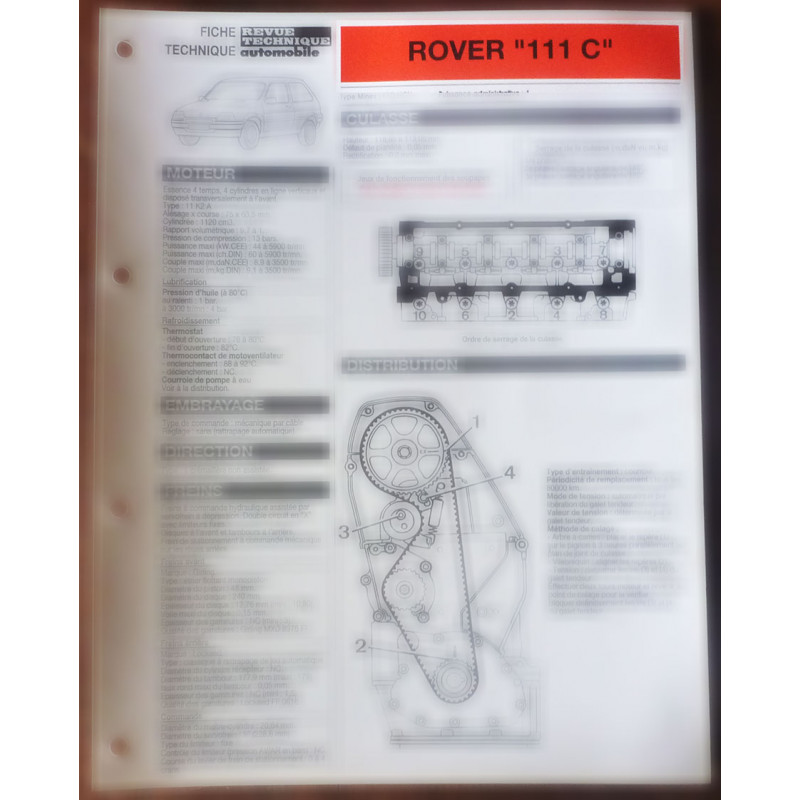 ROVER 111 C

Type: XPD NCN - 11 K2 A

Ref : FTRTA-ROV-111C