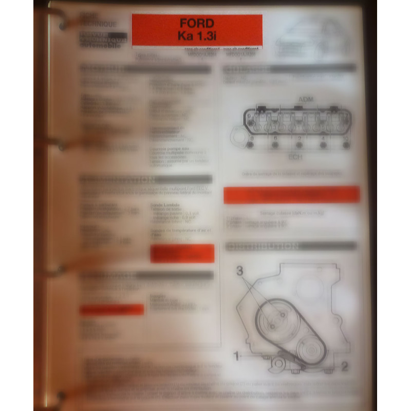copy of Fiesta D 89- Fiche Technique Ford