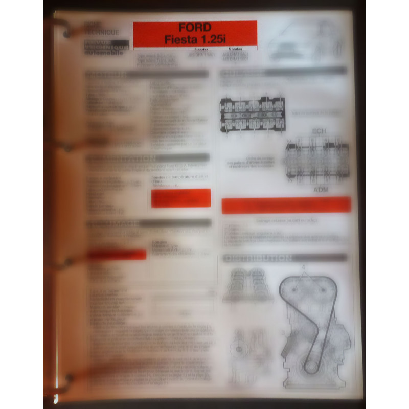 copy of Fiesta 1.4 89- Fiche Technique Ford