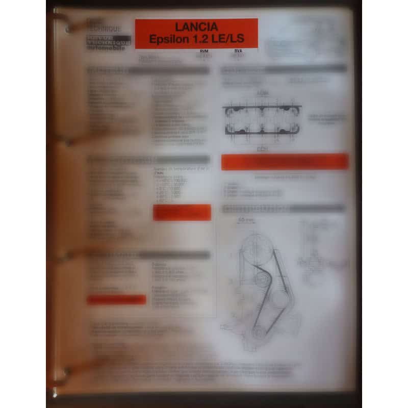 copy of Thema 2000 ie Fiche Technique Lancia