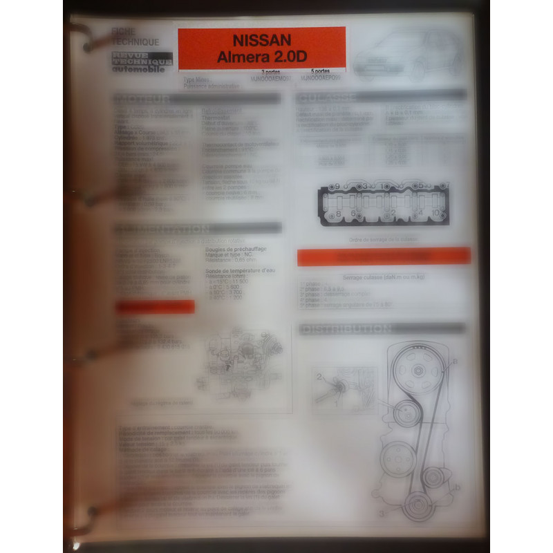 NISSAN Almera 2.0d

Type: MJN000 AEM097 (3 portes) - MJN000 AEP099 (5 portes)

Ref : FTRTA-NIS-ALM-20d