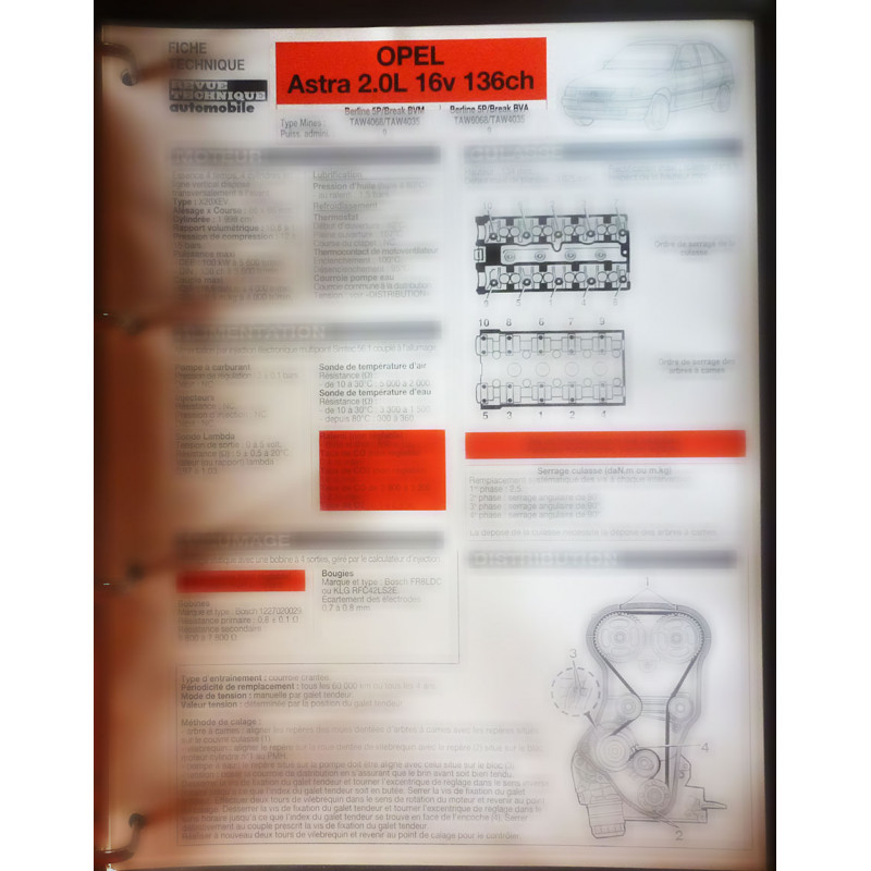 copy of Corsa 1.0l Fiche Technique Opel