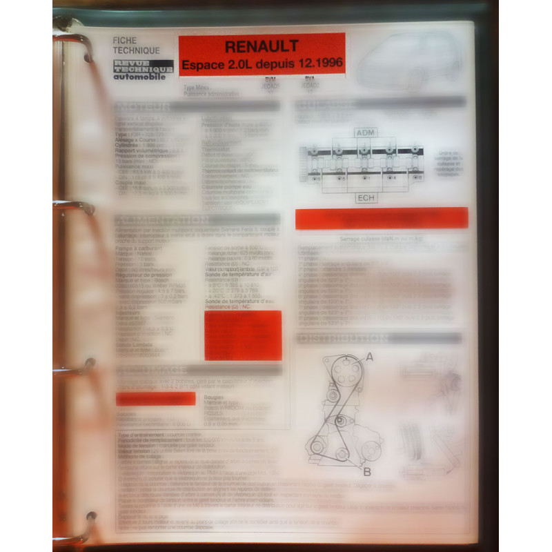 copy of Espace 2.1 dt -   Fiche Technique Renault