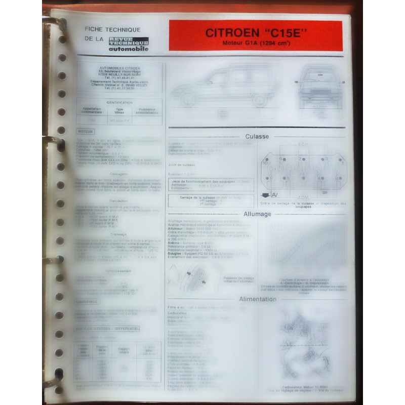 CITROEN C15E

Type: G1A 1294cc

Ref : FTRTA-CIT-504