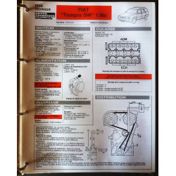 copy of Tempra 1.8ie SX Fiche Technique Fiat