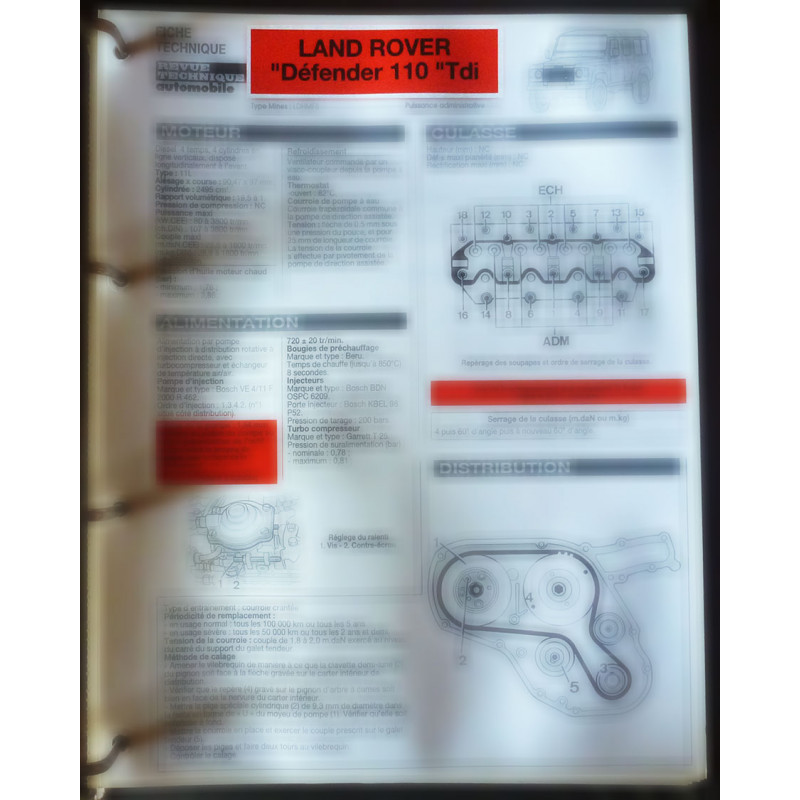 LAND-ROVER Defender 110 Tdi

Type : LDHMF8

FTRTA-ROV-DEF110TDI