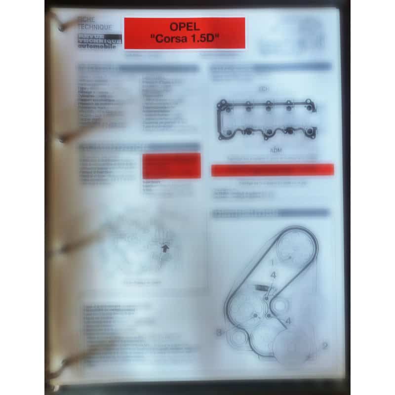 copy of Corsa 1.0l Fiche Technique Opel