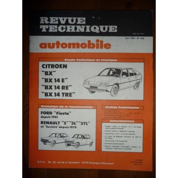 BX 14 Revue Technique Citroen