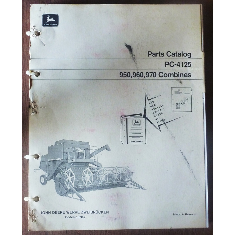 JOHN DEERE 950 - 960 -970

CATALOGUE DES PIECES DETACHEES

Ref : CP-JD-PC4125