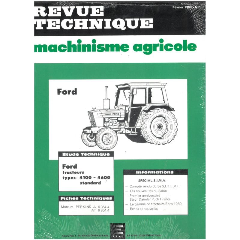 4100 4600 Revue Technique Agricole Ford