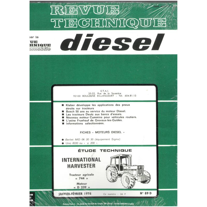 744 Revue Technique Agricole IH