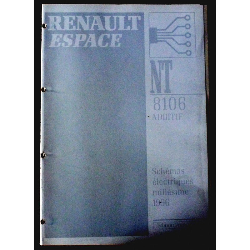 RENAULT Espace 1996

Shémas électriques

MA-REN-ESP96-ELEC - Manuel Atelier