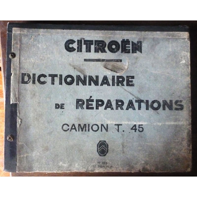 CITROEN T45

MR-CIT-T45 - Manuel de réparation