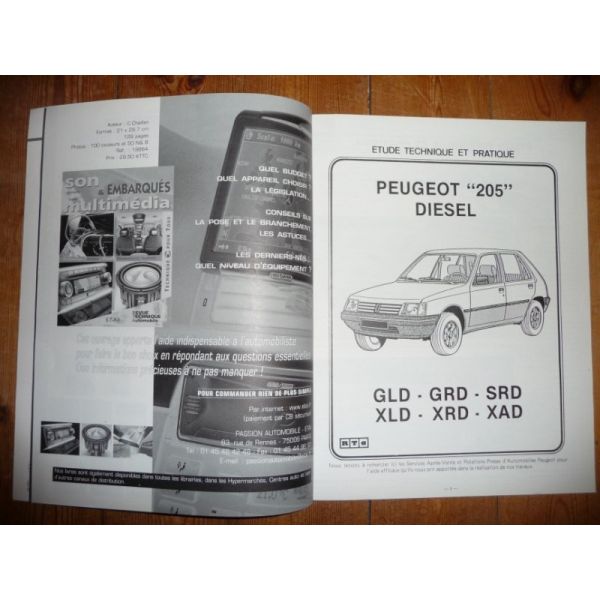 205 D TD  Revue Technique Peugeot