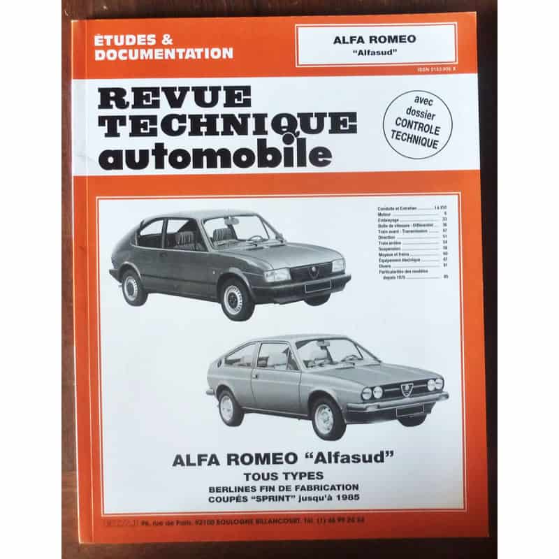 copy of AlfaSud Revue Technique Alfa Romeo
