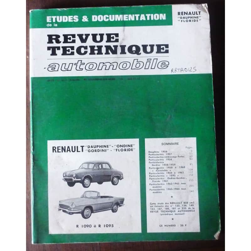 copy of Dauphine Revue Technique Renault