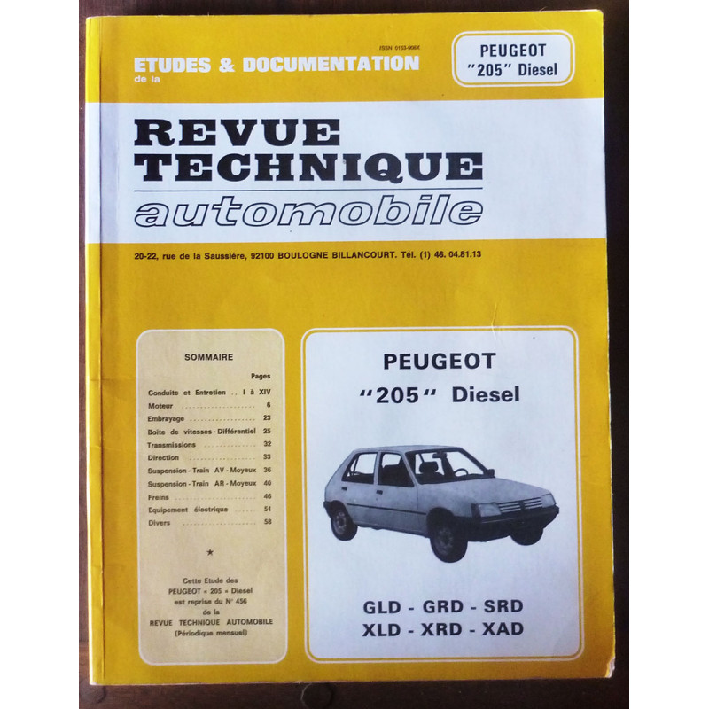 copy of 205 Die Revue Technique Peugeot