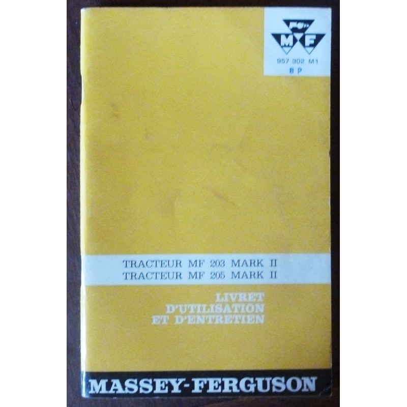 copy of 168 - 188 MF LIVRET INSTRUCTION MASSEY FERGUSON