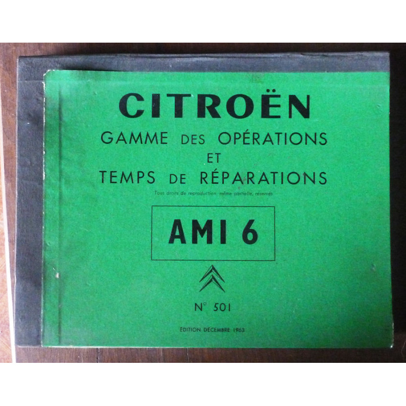 CITROEN AMI6

Gamme des opérations et temps de réparation

MR-CIT-AMI6 - Manuel de réparation
