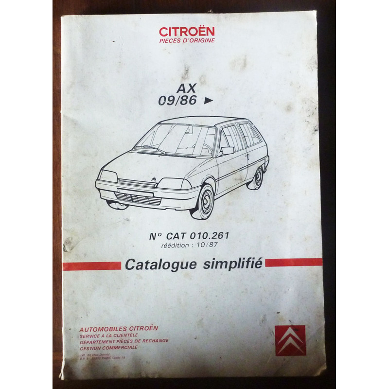 copy of AMI 6 Catalogue Pieces Citroën