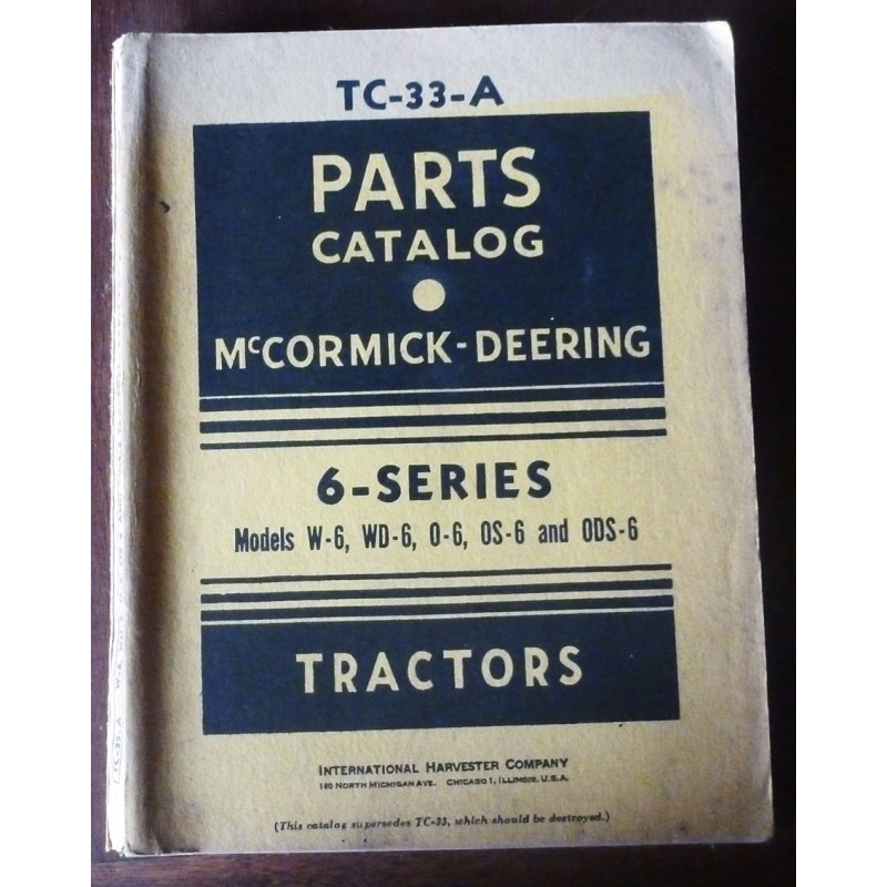 IH Mc Cormick  6 series

W-6 WD-6 O-6 OS-6 ODS-6

CP-IH-6SERIES - Catalogue de pièces anglais
