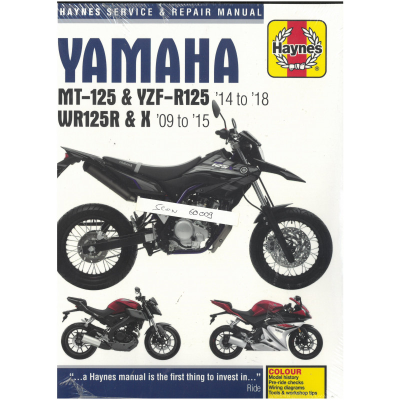 MT, YZF-R WR 125R X 09-18 Revue Haynes YAMAHA Anglais