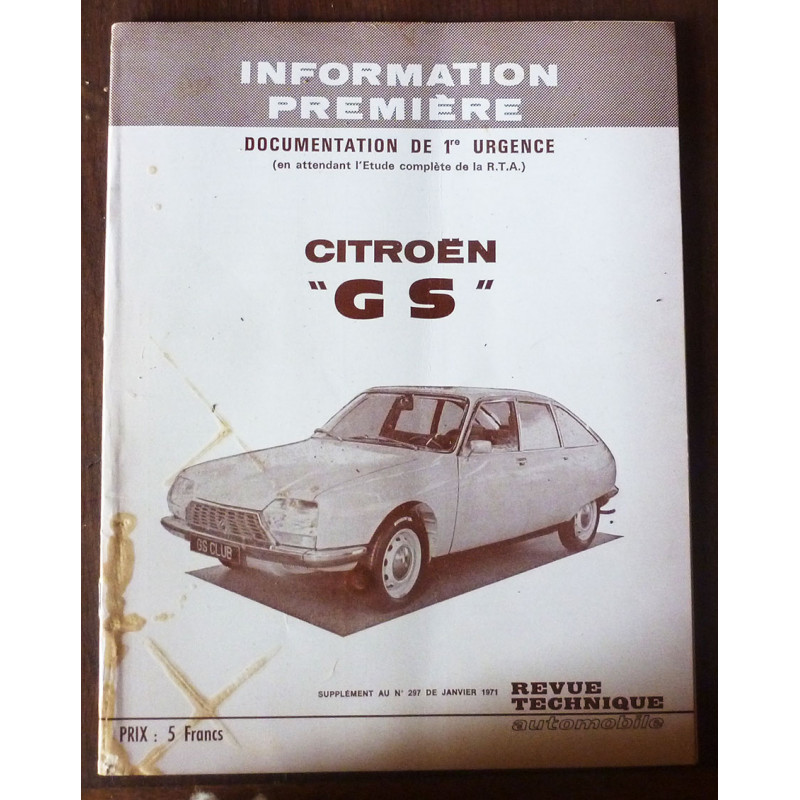 CITROEN GS

Manuel de 1ère urgence

ME-CIT-GS - Memento de réparation