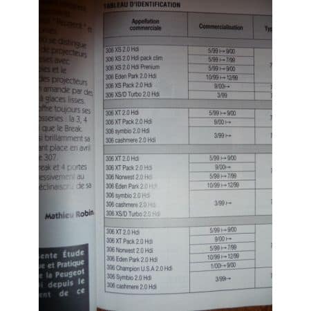 306 HDi Revue Technique Peugeot