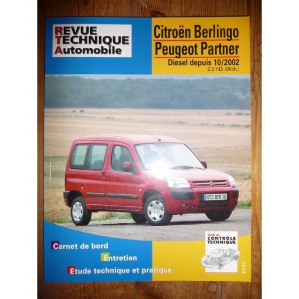 Berlingo Partner 2.0HDI 02- Revue Technique Citroen Peugeot