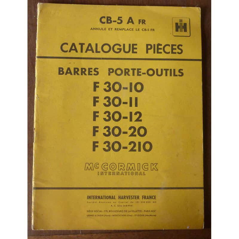 International Harvester F30 10-11-12-20-210

Barre porte-outils

CP-IH-F30 - Catalogue de pièces