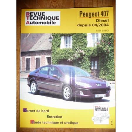 407 D 04- Revue Technique Peugeot