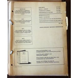 JOHN DEERE JD400

CATALOGUE DES PIECES DETACHEES

Ref : CP-JD-PC4051