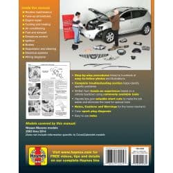 Murano 03-10 Revue technique Haynes NISSAN Anglais