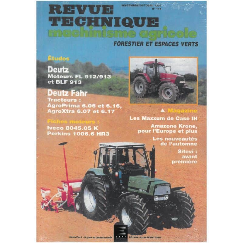 AgroPrima AgroXtra Revue Technique Agricole Deutz Fahr