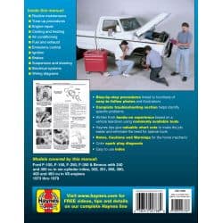 Pick-ups - Bronco 73-79 Revue technique Haynes FORD Anglais