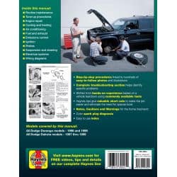 Durango 98-99 -Dakota 97-99Revue technique Haynes DODGE Anglais