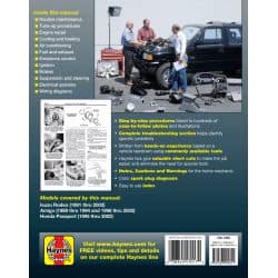 Rodeo Amigo Passport Revue Technique Haynes ISUZU HONDA Anglais
