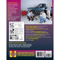 Tacoma 4 Runner T100 95-04 Revue Technique Haynes TOYOTA Anglais