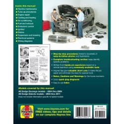 Durango 04-09 - Dakota 05-11 Revue technique Haynes DODGE Anglais