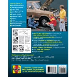 Pick-ups - Bronco 80-97 Revue technique Haynes FORD Anglais