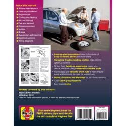 RAV4 96-12 Revue Technique Haynes TOYOTA Anglais