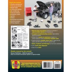 Pathfinder 05-14 Revue technique Haynes NISSAN Anglais