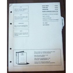 JOHN DEERE AF250

rateau faneur

CATALOGUE DES PIECES DETACHEES

Ref : CP-JD-PC3084