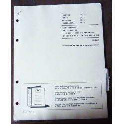 JOHN DEERE 35, 75

Faucheuse

CATALOGUE DES PIECES DETACHEES

Ref : CP-JD-PC4047