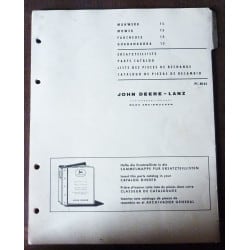 JOHN DEERE 15

Faucheuse

CATALOGUE DES PIECES DETACHEES

Ref : CP-JD-PC4046