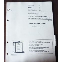 JOHN DEERE 75

Faucheuse

CATALOGUE DES PIECES DETACHEES

Ref : CP-JD-PC4047