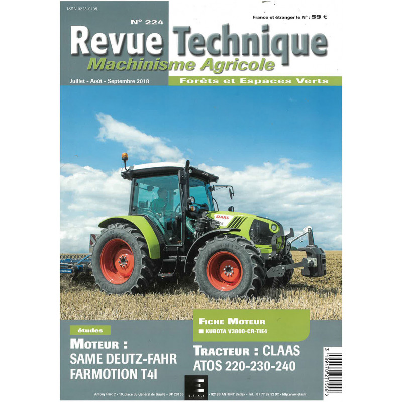 copy of Elios 210-240 Revue Technique Agricole Claas